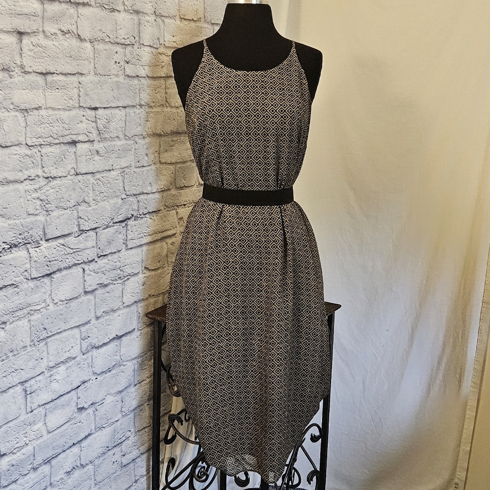 Fully-Lined Hi-Low Hem Dress